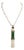 Bochic “Orient’ South Sea Pearl, Sapphire and Jade Pendant Set 18K Gold and Silver For Sale