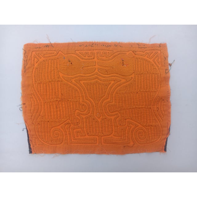 Mola Fabric by Cuna Indians from San Blas Island, Panama, 1970s, in Very Good conditions. Designed 1970 to 1979