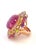 Bochic "Orient" Natural Ruby, Peridot & Amethyst Ring Set In 18 K Gold & Silver For Sale - Image 14 of 18