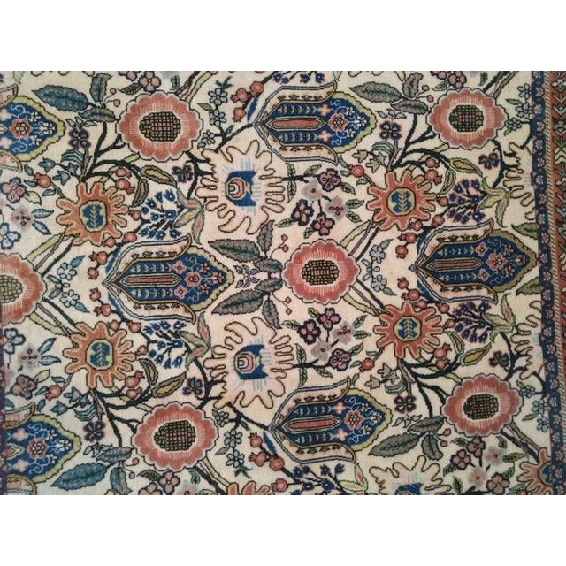 This is an authentic Wool pile genuine hand made very fine Persian Heriz -