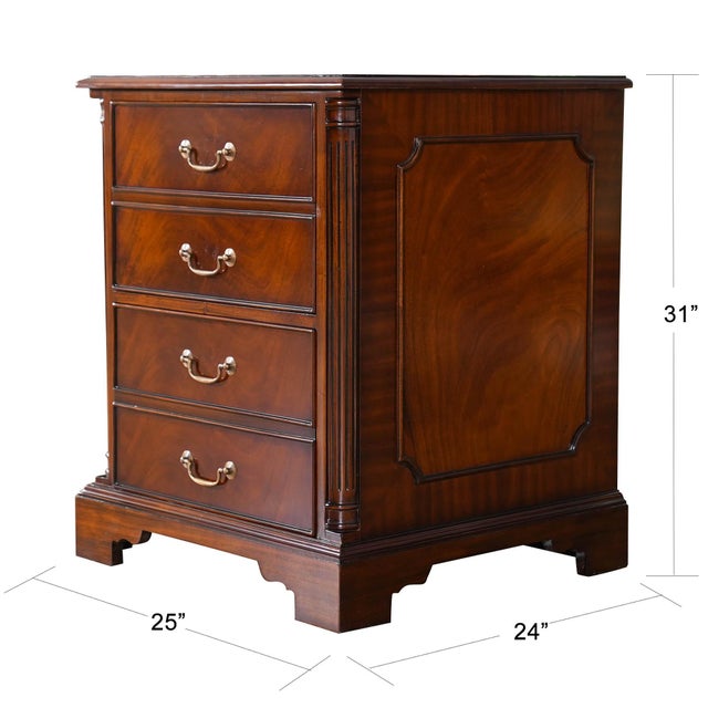 A high quality piece of office furniture from Niagara Furniture our Two Drawer File Cabinet is made with figured mahogany....