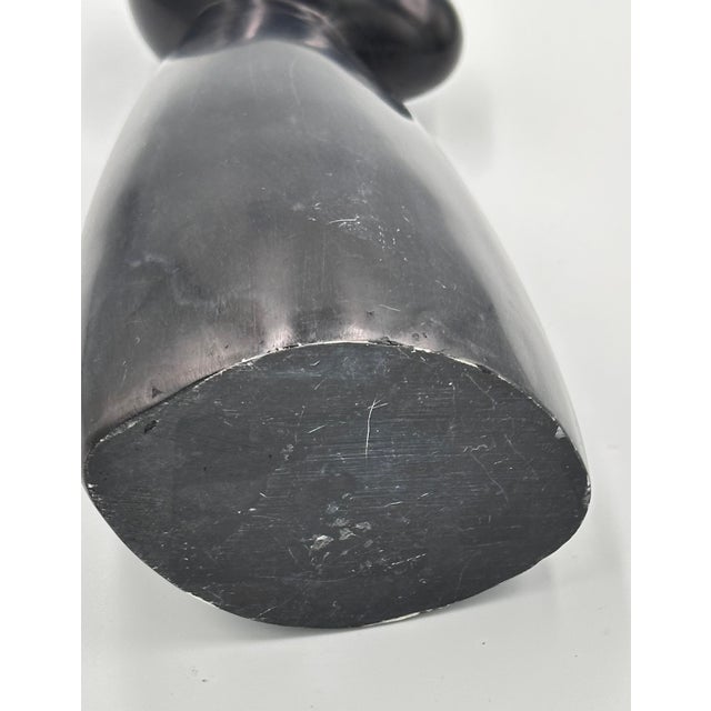 Vintage Modernist Carved Stone Sculpture For Sale In Palm Springs - Image 6 of 6