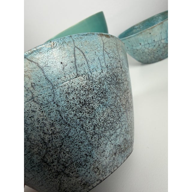Vintage Handmade Ceramic Bowls, 1980s, Set of 4 For Sale - Image 16 of 17