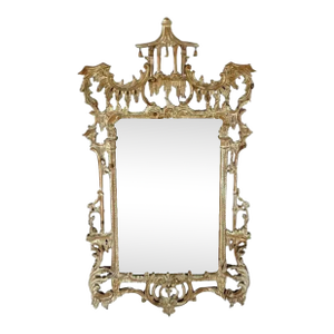 Chinese Chippendale Carved Pagoda Mirror George III Style