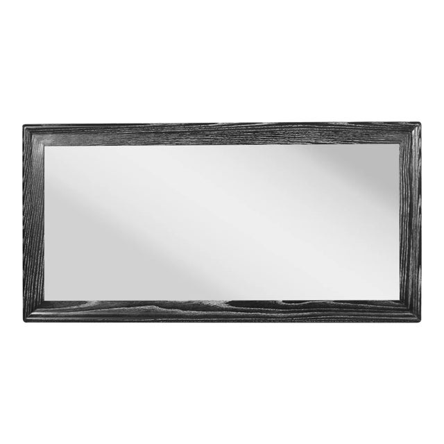 Modernist Limed Oak Rectangular Mirror, Circa 1960s For Sale