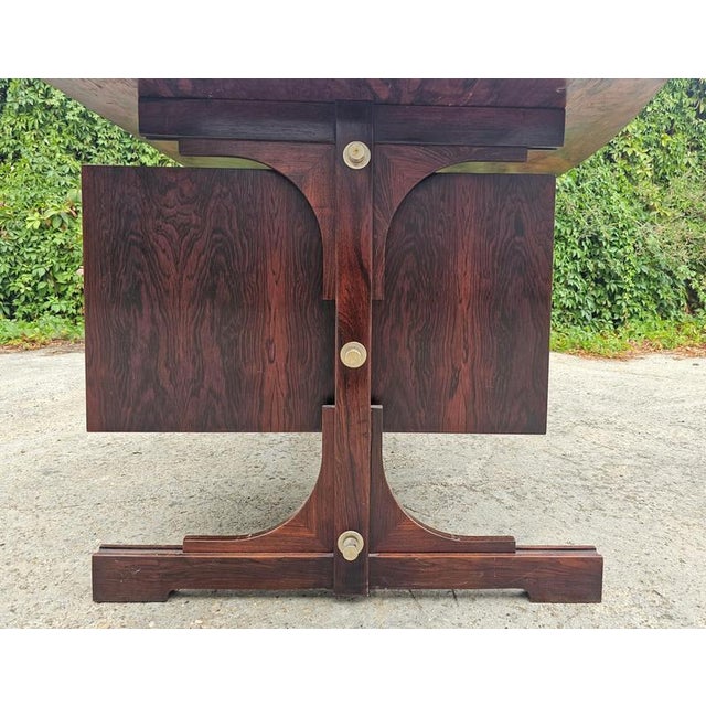 Mid-Century Modern Rosewood Desk attributed to Gianfranco Frattini for Bernini, 1960s For Sale - Image 11 of 15