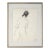 Mid Century Figurative Charcoal Line Drawing, "Girl Walking Away" by Mariellen Ehlers For Sale
