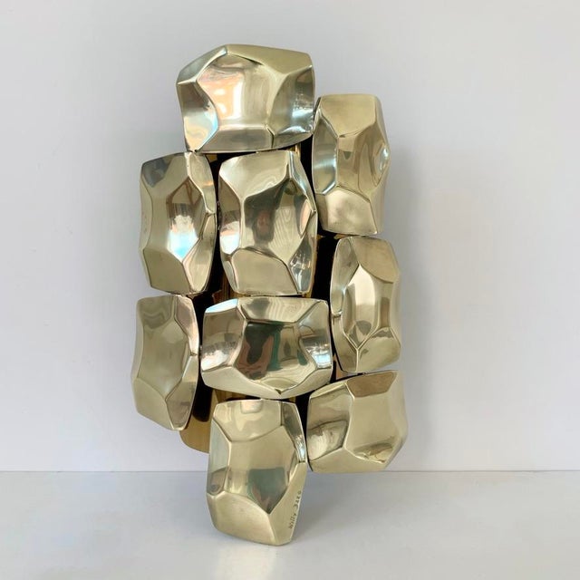 Brass Sconce by Willy Daro, Belgium, 1970s For Sale - Image 17 of 17