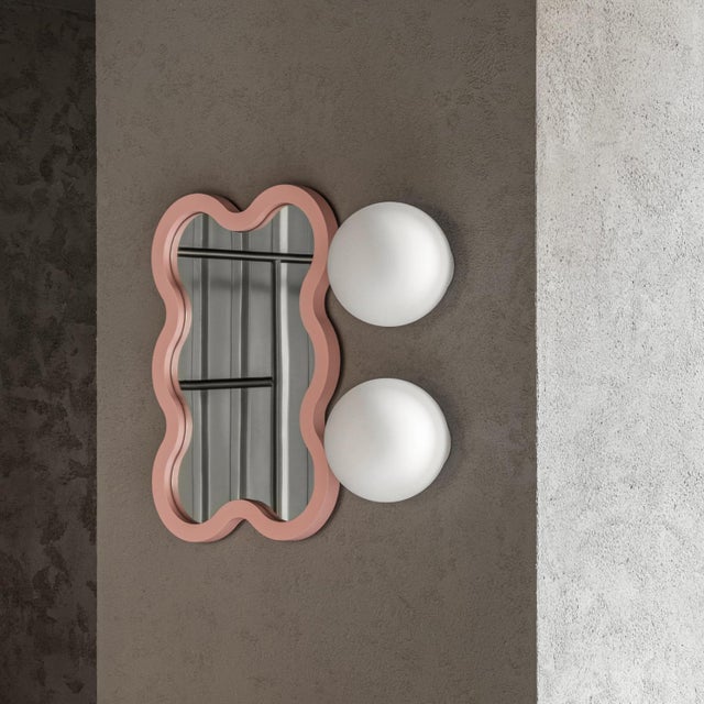 Small Contemporary Rectangular Mirror Made to Order - Blue Hvyli 6 For Sale - Image 9 of 15