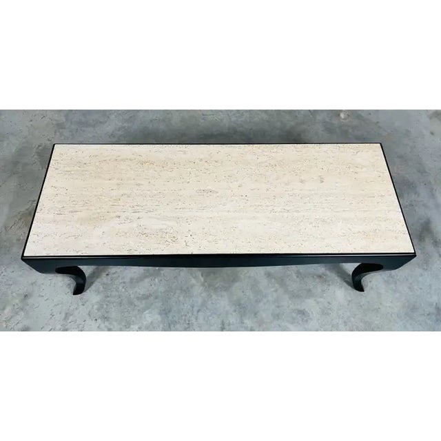 Harvey Probber Style Black Lacquer & Terrazzo Marble Coffee-Cocktail Table 1960s For Sale In Philadelphia - Image 6 of 9