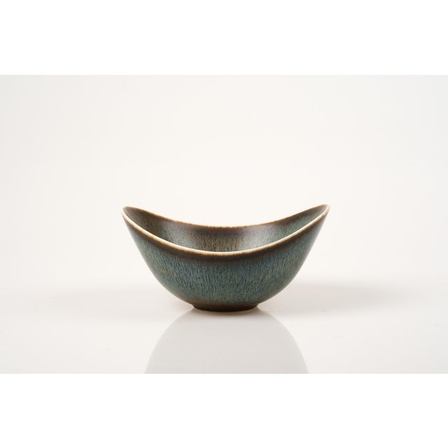Large Scandinavian Modern Aro Bowl in Stoneware by Gunnar Nylund for Rörstrand, 1950s For Sale - Image 3 of 9