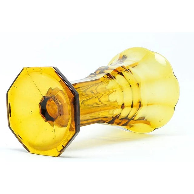 Art Deco Glass Vase from Val Saint Lambert, Belgium, 1950s For Sale - Image 4 of 11