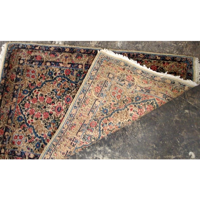 Persian 1920s, Handmade Antique Persian Kerman Rug 2.1' X 3.2' For Sale - Image 3 of 6