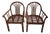 Pair of Vintage Rausch Germany Model 22935 Fan-Back Rattan Armchairs for Brown Jordan For Sale