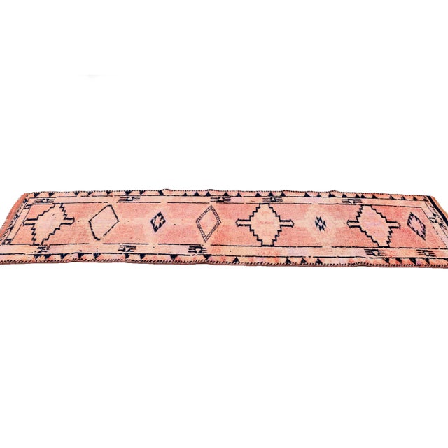 Vintage Washed Out Runner Rug For Sale - Image 4 of 7