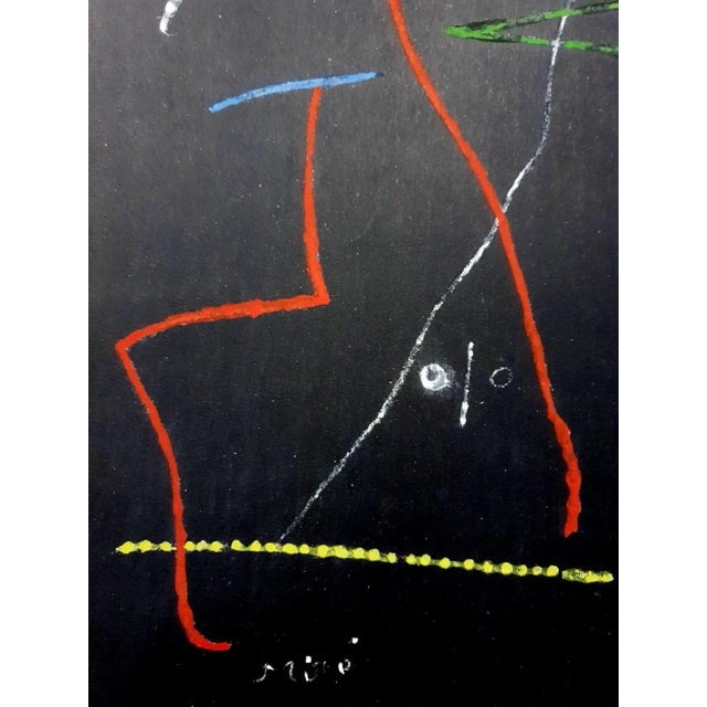 Joan Miro (After) - Pochoir Pour 'XX Siecle'- Abstract Stencil 1958 For Sale - Image 3 of 6