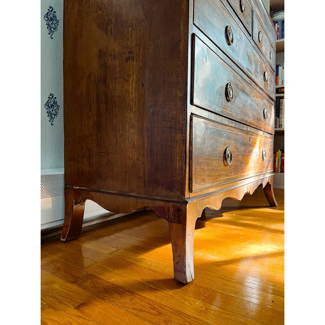 Antique Early 1800s Scottish Neoclassical Mahogany Chest of Drawers With Ebony Inlay For Sale - Image 10 of 17
