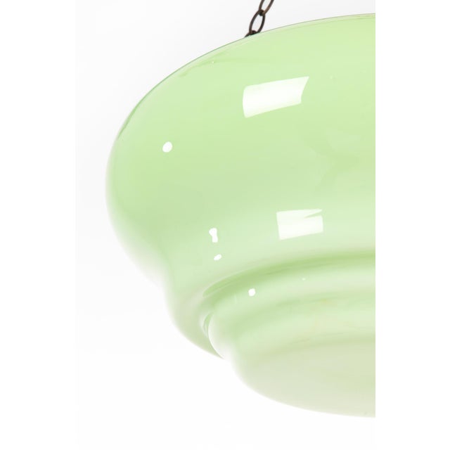 Green Art Deco Green Ceiling Light For Sale - Image 8 of 9