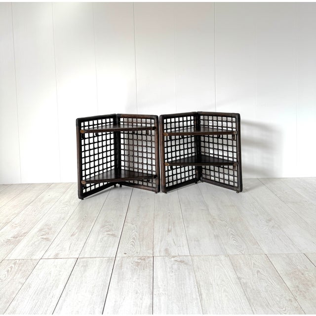 Metal Basilian Bedside Tables by Afra and Tobia Scarpa for B&B Italia / C&B Italia, 1975, Set of 2 For Sale - Image 7 of 16