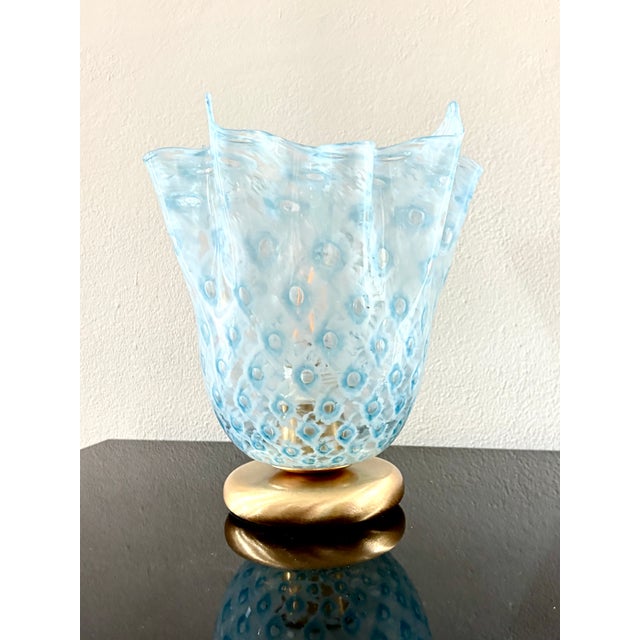 Macrame T Handkerchief Table Lamp by La Murrina Murano, 1990s For Sale - Image 3 of 14