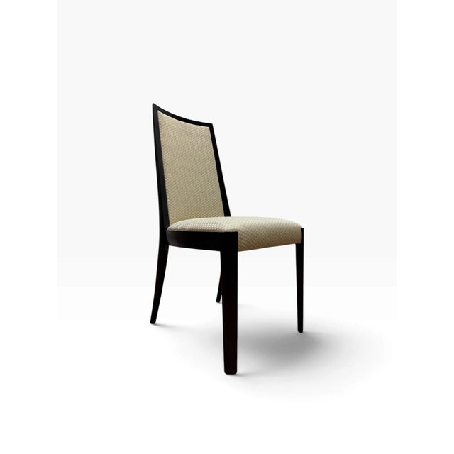 Wood Contemporary High-Back Flare Dining Chairs - Set of 8 For Sale - Image 7 of 11