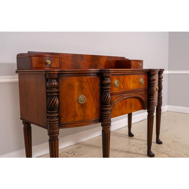 1990s Henredon Empire Style Figural Mahogany Sideboard For Sale - Image 10 of 18