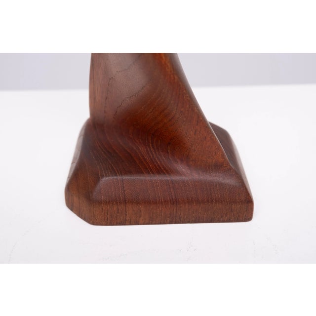 Teak Sculpture by Simon Randers, Denmark, 1960s For Sale - Image 4 of 11