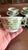 1940s Wood's "English Scenery" Green Transfer Cups and Saucers - Set of Four Enoch For Sale - Image 6 of 12