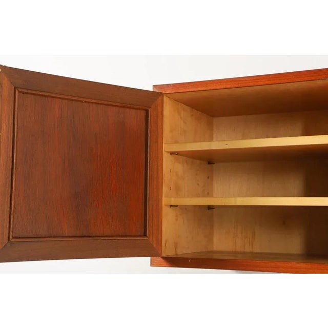 Wood Danish Modern Wall Cabinets by Johannes Andersen, 1960s, Set of 2 For Sale - Image 7 of 10