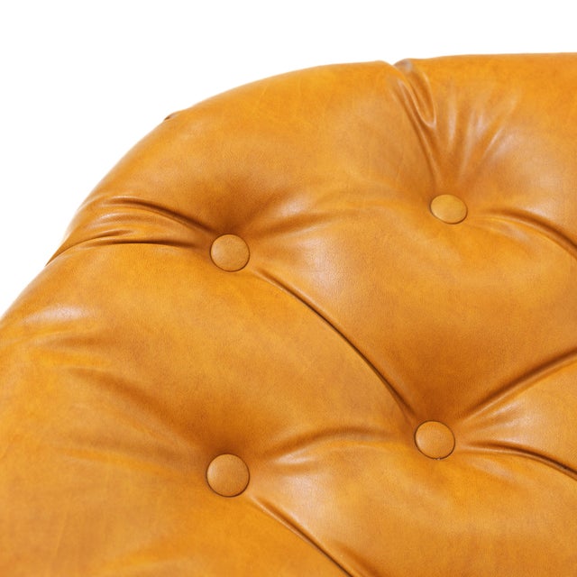 Plastic Sculptural 1970s Tufted Camel Lounge Chair & Sofa Set For Sale - Image 7 of 18