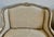 French Louis XV Style Bergeres W/ Belgium Linen Upholstery For Sale - Image 9 of 14