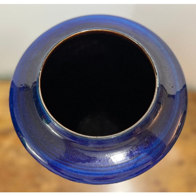 Rimini Blue Floor Vase by Bodo Mans for Bay Keramik, 1960s For Sale - Image 4 of 6