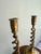 Early 20th Century Antique English Barley Twist Brass Candlesticks, a Pair — Georgian Hollywood Regency For Sale - Image 5 of 10