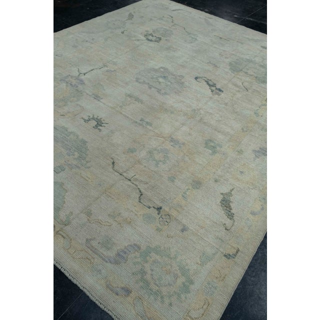 Turkish Oushak Rug 8'6" x 10'5" #17871 For Sale - Image 3 of 8