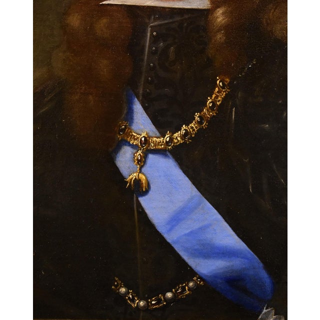 Circle of Hyacinthe Rigaud, Portrait of Philip V, King of Spain, 1699, Oil on Canvas For Sale - Image 10 of 13