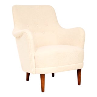 Vintage Swedish Samsas Armchair attributed to Carl Malmsten, 1960s For Sale