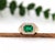 Modern Gia Certified Colombian Emerald Cut Emerald Ring with Earth Mined Diamonds in Solid 14k Yellow Gold Size 6.75 For Sale - Image 3 of 9