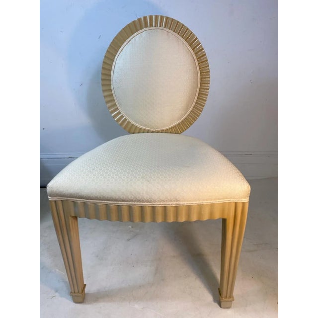 Art Deco 1970s Donghia Art Deco Revival Dining Chairs - Set of 8 For Sale - Image 3 of 10