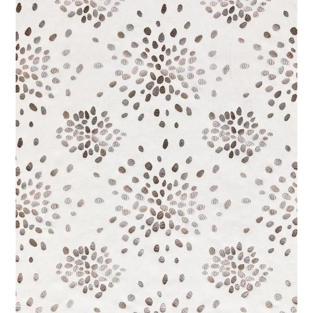 The House of Scalamandré Firefly Fabric, Silver For Sale