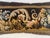 A beautiful pillow upholstered in 18th-century tapestry, featuring flowers and arabesque's. Rich in antique character and...