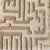 Contemporary Sample Theseus Maze Rug, Wheat Tan, 12x12 For Sale - Image 3 of 5