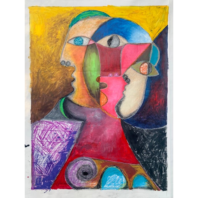 DESTE is an original abstract mixed-media painting inspired by my dreams of Greece and the energy of the creative...