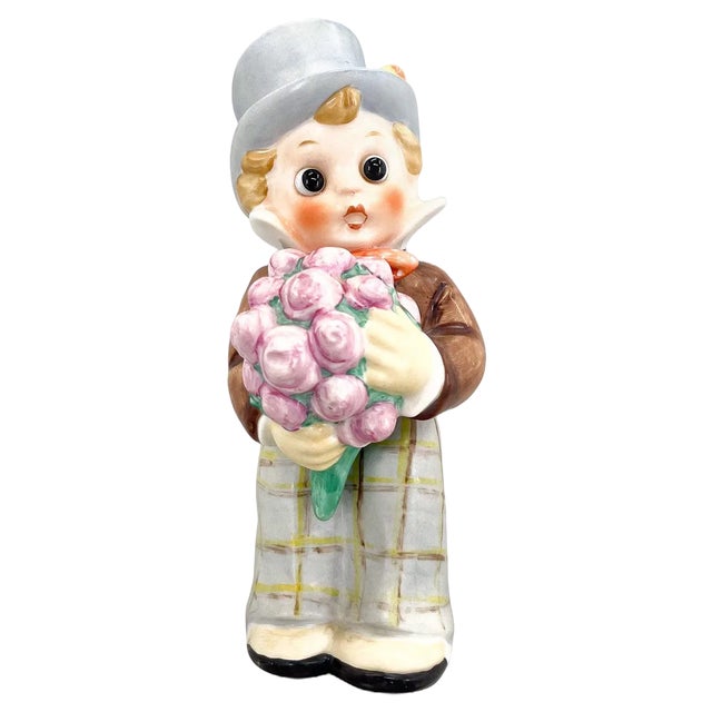 Mid-Century Porcelain Table Lamp attributed to Goebel, Germany, 1960s For Sale