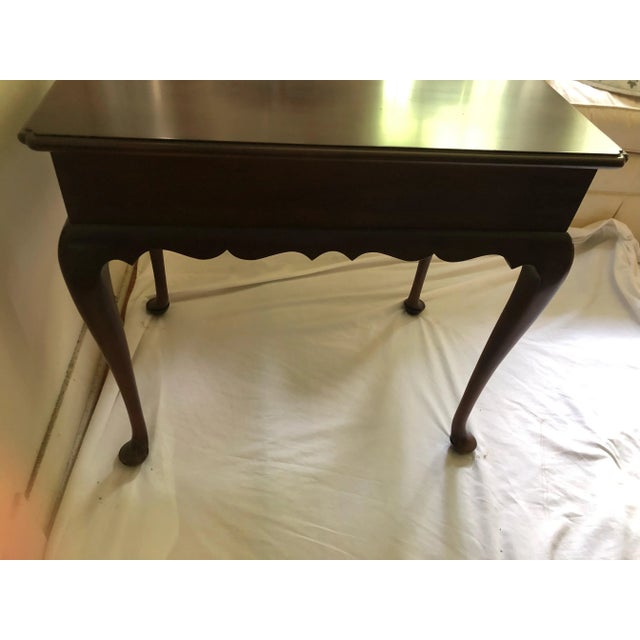 Queen Anne 1980s Statton Trutype Americana Cherry End Tables - Set of 2 For Sale - Image 3 of 11