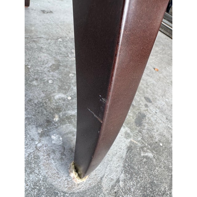 Pair Rolled Arm Decorator Donghia Arm Chairs For Sale - Image 11 of 11