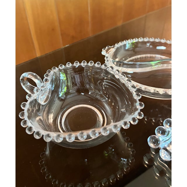 Transparent Vintage Imperial Candlewick Serving Dishes - Set of Three For Sale - Image 8 of 10