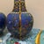 Blue Pair of Vintage Chinese Famille Rose Hexagonal Vases For Sale - Image 8 of 12