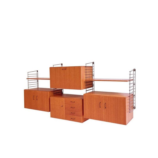 Teak Modular Wall System from Musterring, 1960s For Sale - Image 4 of 10