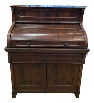 Antique 19th Century Mahogany Roll Top Writing Desk