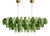 Light and Dark Green Poliedri Murano Glass Chandelier by Simoeng for Simoeng For Sale